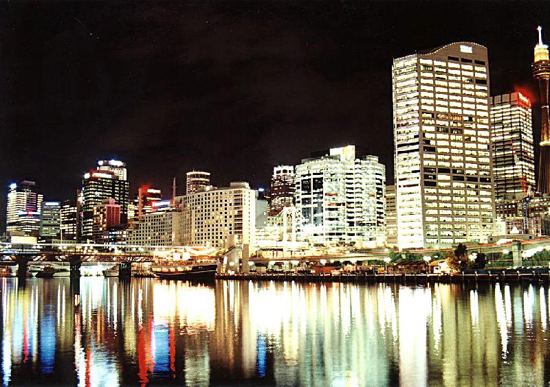 Sydney Night 1a001 Darling Harbour, Sydney